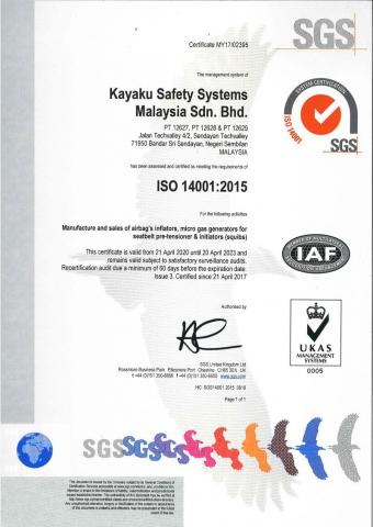 About Us Kayaku Safety Systems Malaysia Sdn Bhd
